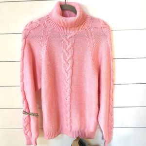 Chunky-knit Bubblegum Pink Sweater